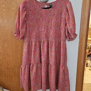 Wild Fable Pink Patterned Women Dress